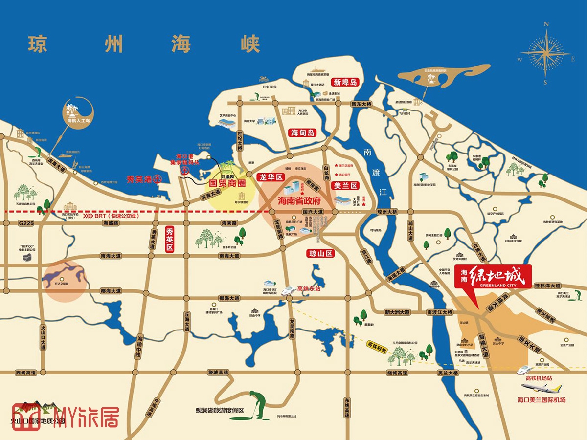 绿地城江东首府项目区位图