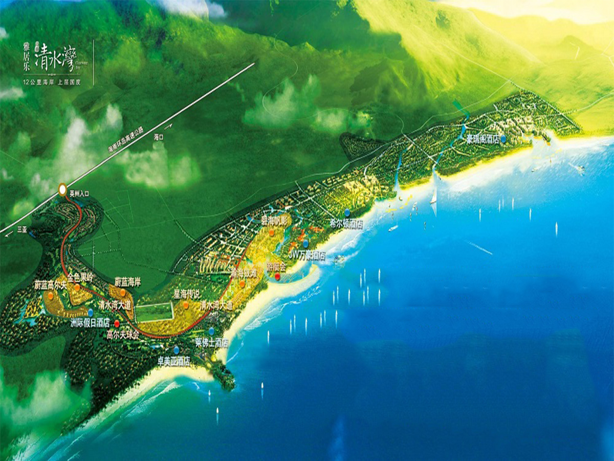 雅居乐清水湾项目鸟瞰图