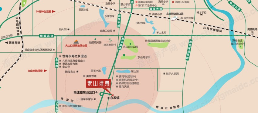 东山绿景交通图