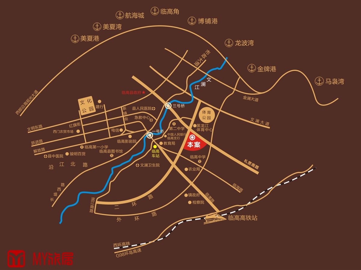 阳光城交通图